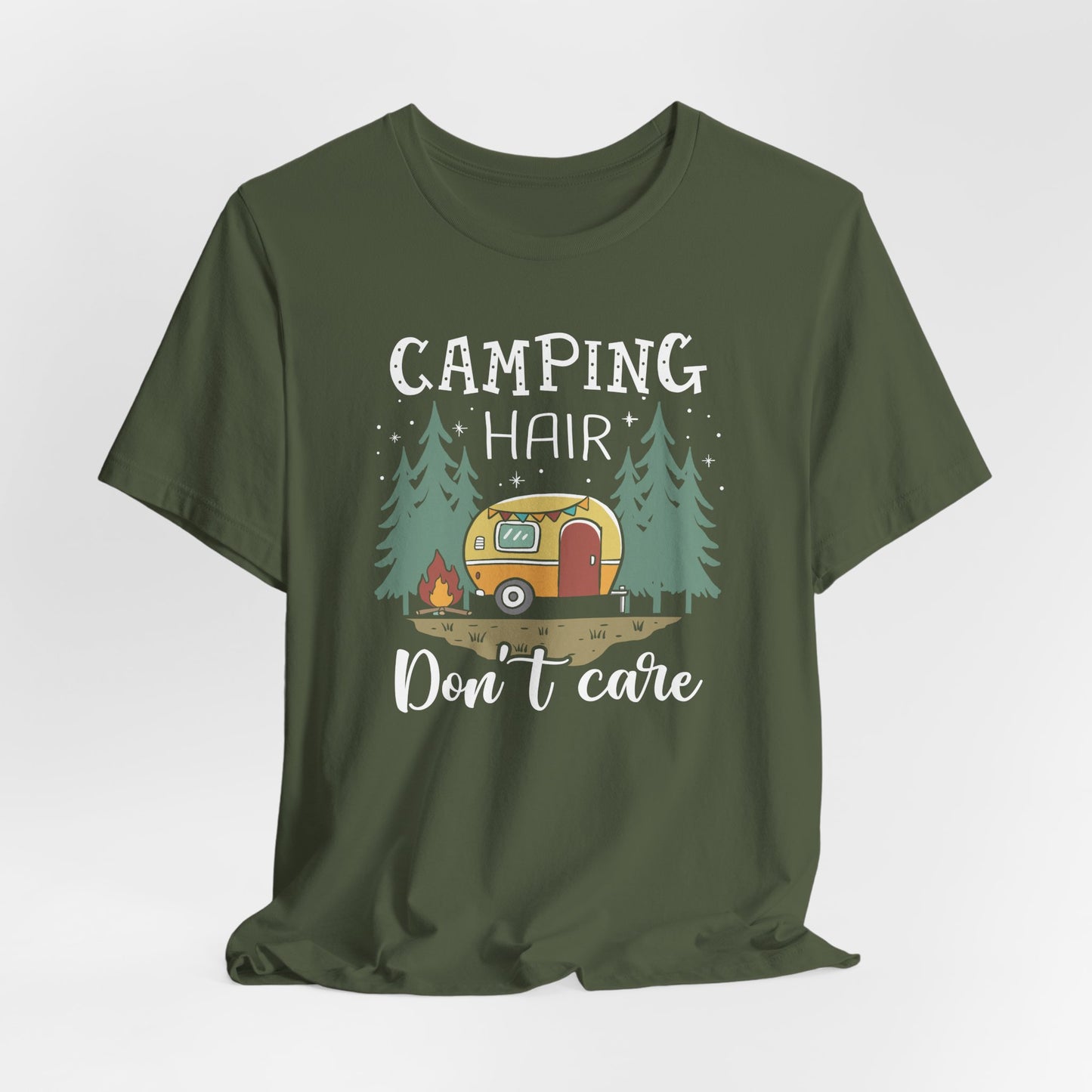 Camping Hair Don't Care Tee