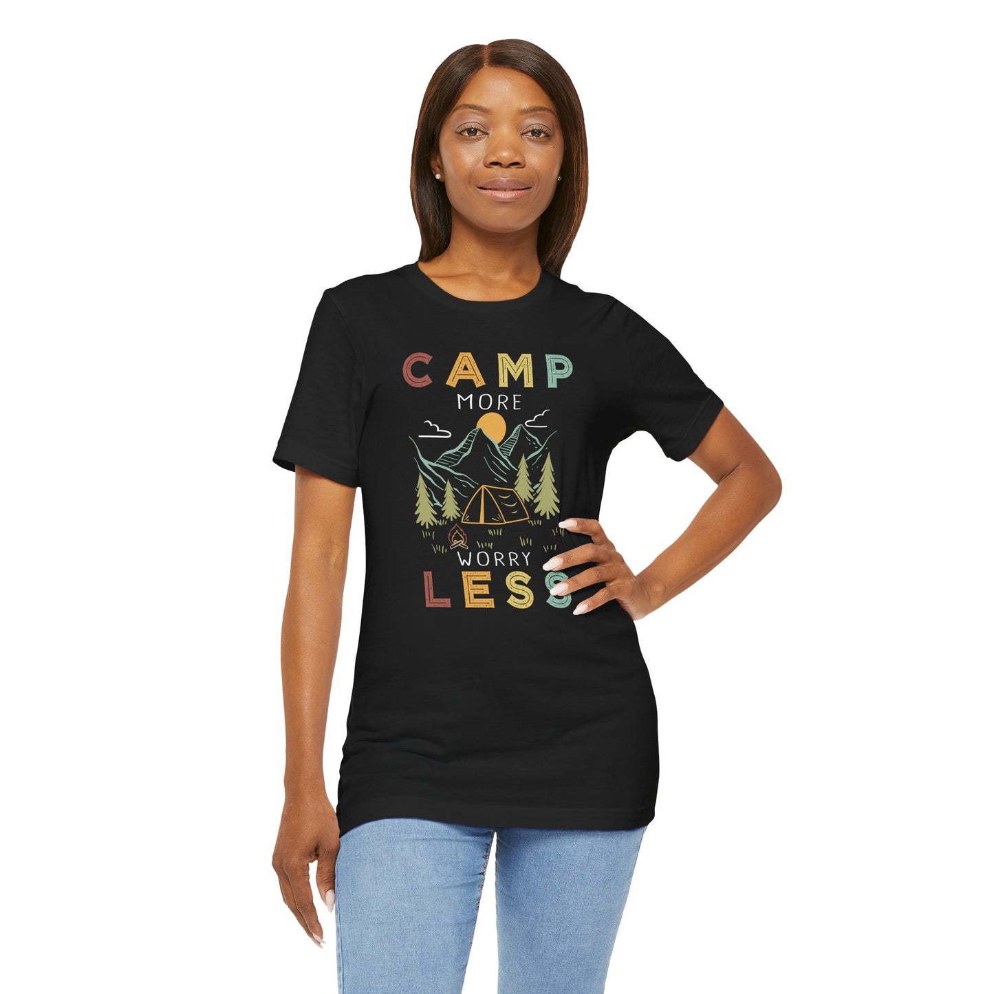 Camp More Worry Less Tee