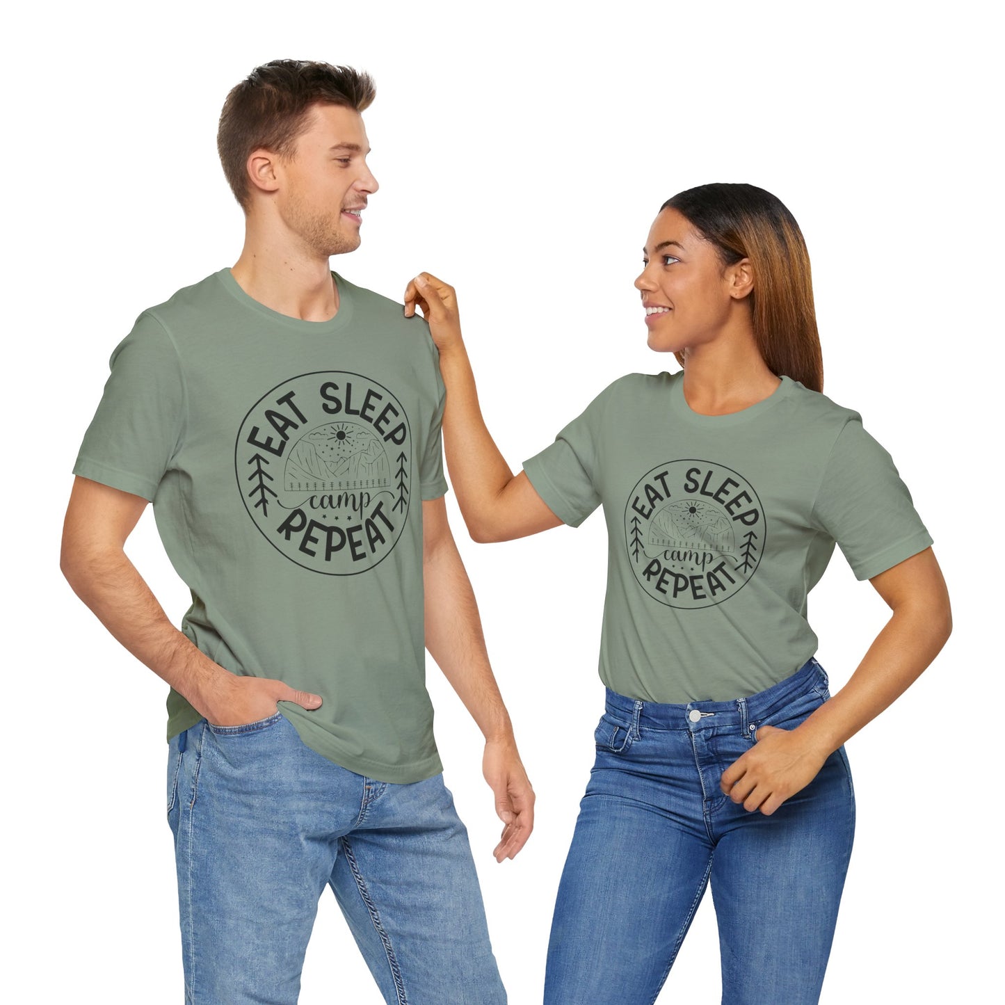 Eat sleep camp repeat Tee