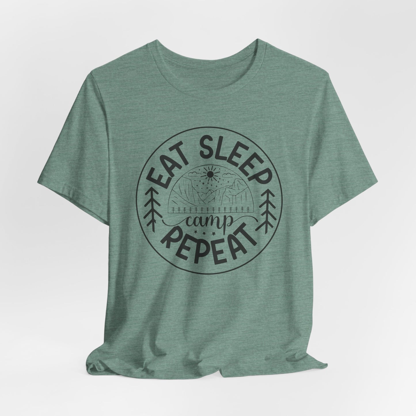 Eat sleep camp repeat Tee