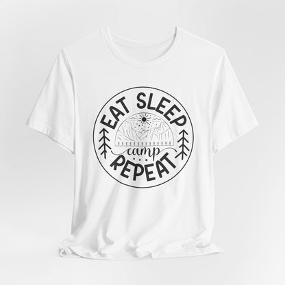 Eat sleep camp repeat Tee
