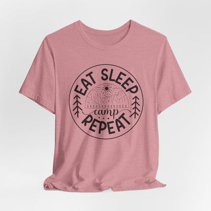 Eat sleep camp repeat Tee