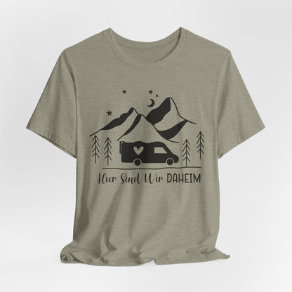 Hier sind wir Daheim Tee