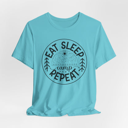 Eat sleep camp repeat Tee