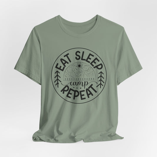 Eat sleep camp repeat Tee