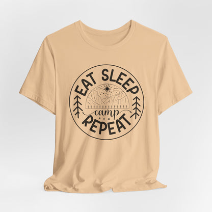 Eat sleep camp repeat Tee