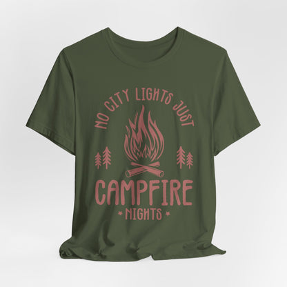 No City Lights Just Campfire Nights Tee
